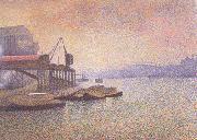 Georges Lemmen View of the Thames (nn02) oil painting artist